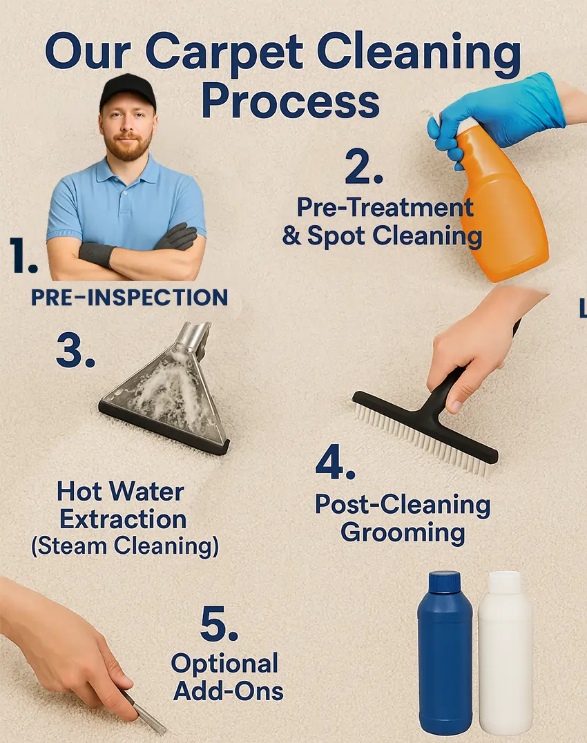 carpet cleaning Process
